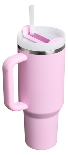Ružičasta termosica od nehrđajućeg čelika sa slamkom 1,18 l Quencher H2.0 FlowState Tumbler Cherry Blossom – Stanley