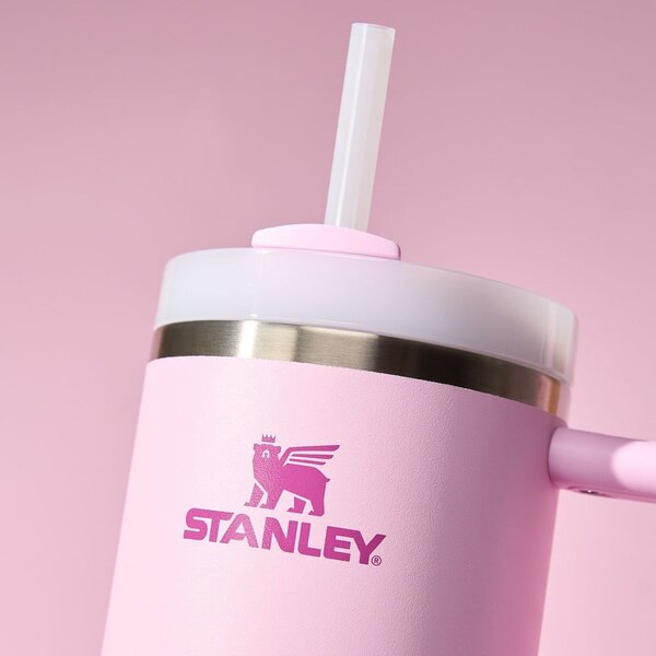 Ružičasta termosica od nehrđajućeg čelika sa slamkom 1,18 l Quencher H2.0 FlowState Tumbler Cherry Blossom – Stanley