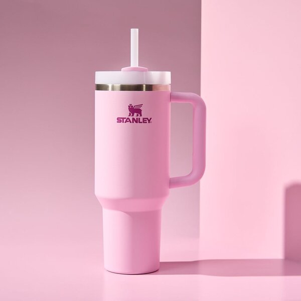 Ružičasta termosica od nehrđajućeg čelika sa slamkom 1,18 l Quencher H2.0 FlowState Tumbler Cherry Blossom – Stanley