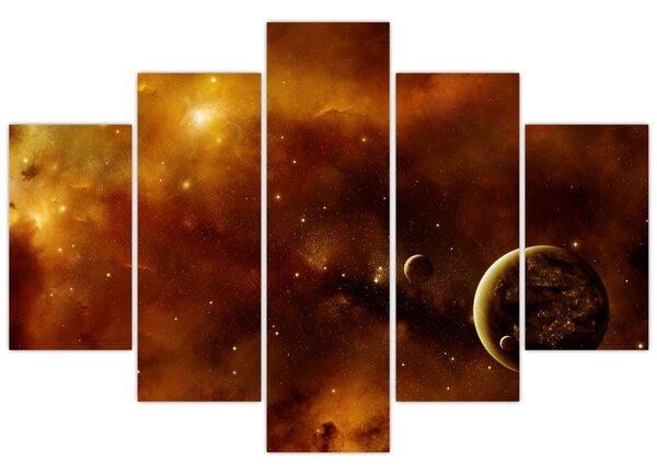Slika - Planeti s maglicom (150x105 cm)