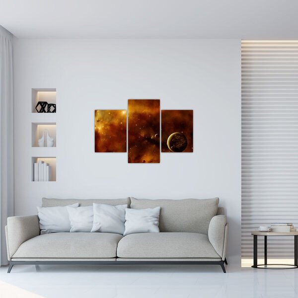 Slika - Planeti s maglicom (90x60 cm)