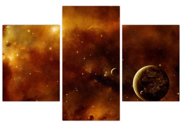 Slika - Planeti s maglicom (90x60 cm)