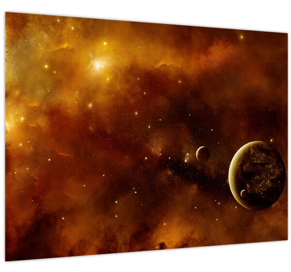 Slika - Planeti s maglicom (70x50 cm)