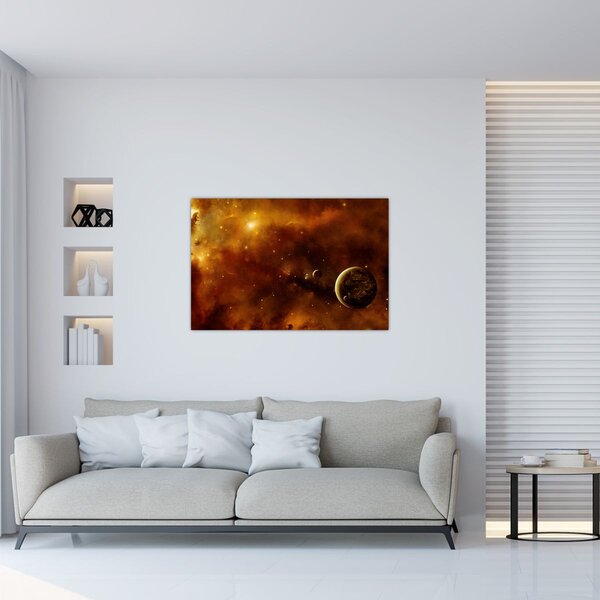 Slika - Planeti s maglicom (90x60 cm)
