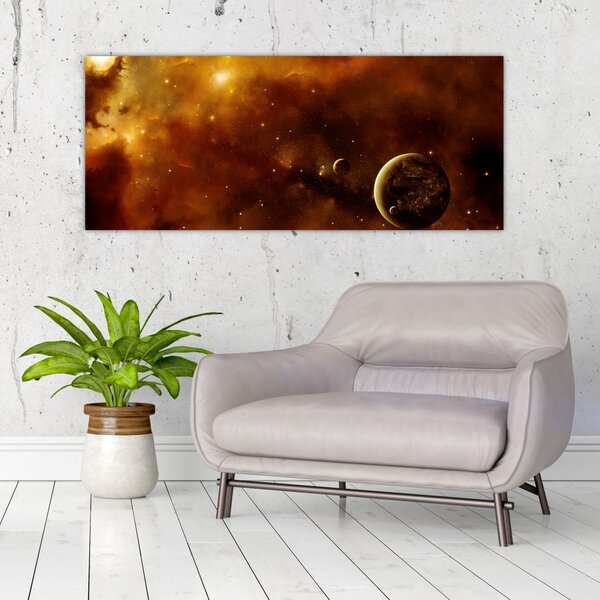 Slika - Planeti s maglicom (120x50 cm)