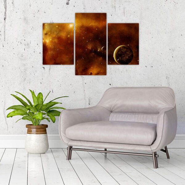 Slika - Planeti s maglicom (90x60 cm)
