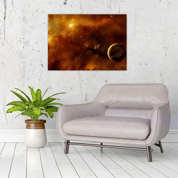 Slika - Planeti s maglicom (70x50 cm)