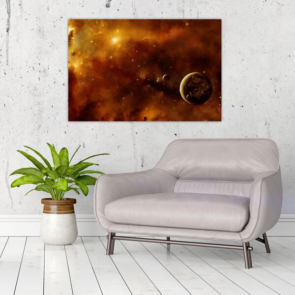 Slika - Planeti s maglicom (90x60 cm)
