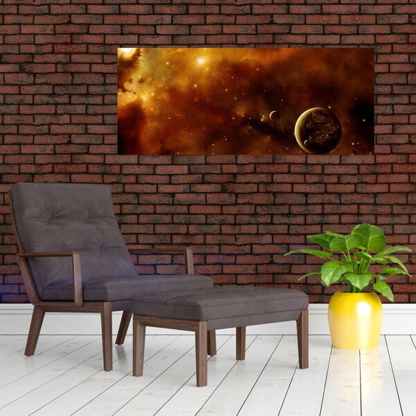 Slika - Planeti s maglicom (120x50 cm)