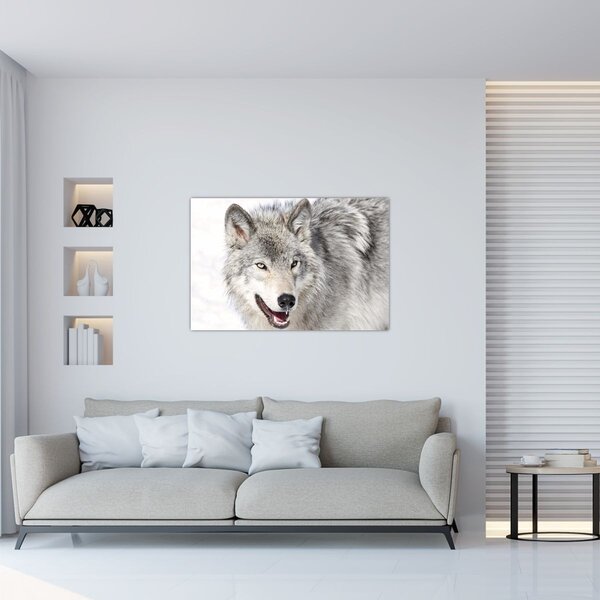 Slika - Vuk u prirodi (90x60 cm)
