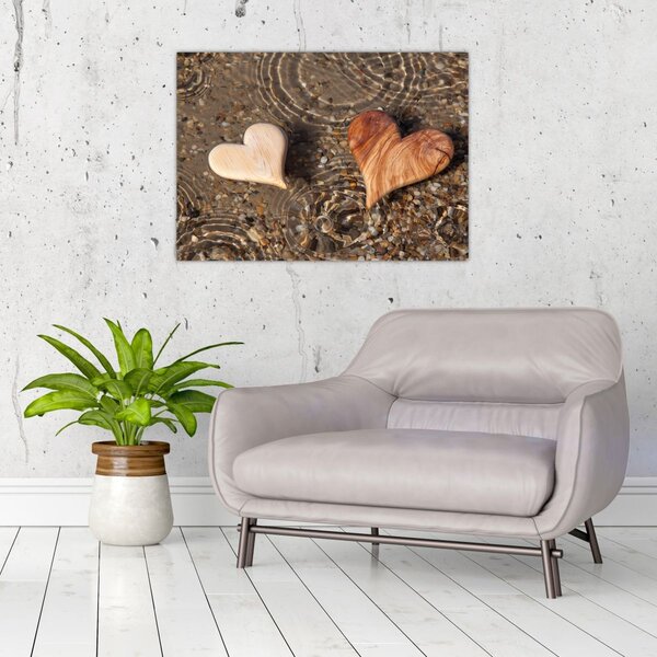 Slika - Drvena srca (70x50 cm)