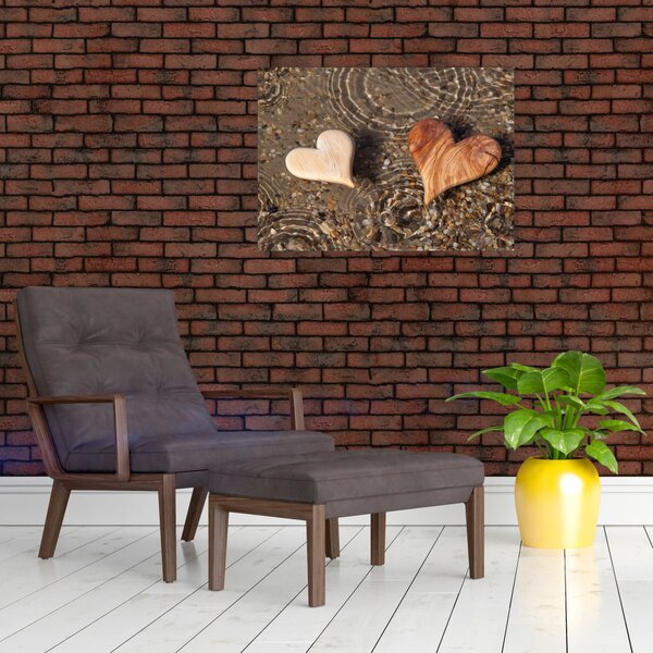 Slika - Drvena srca (70x50 cm)