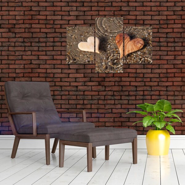 Slika - Drvena srca (90x60 cm)