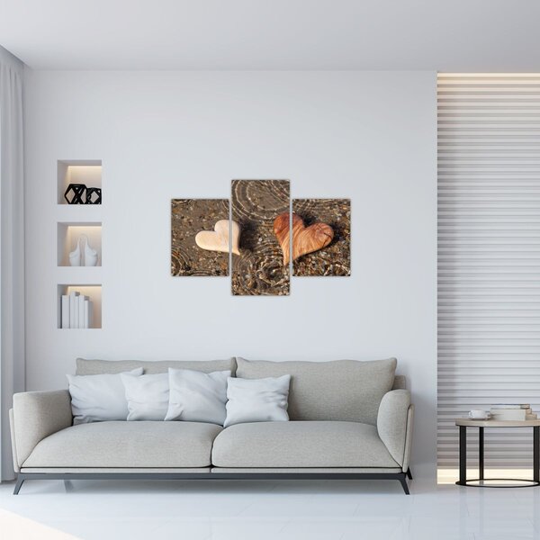 Slika - Drvena srca (90x60 cm)