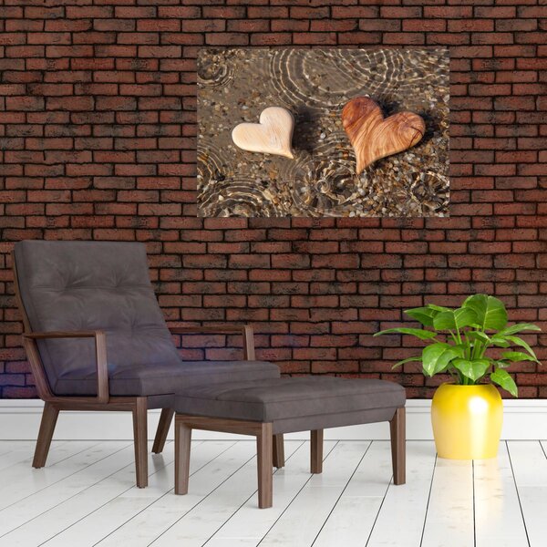 Slika - Drvena srca (90x60 cm)
