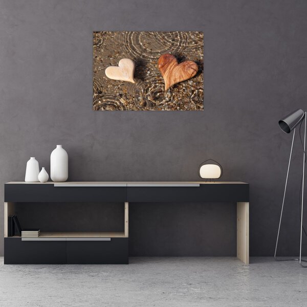 Slika - Drvena srca (70x50 cm)