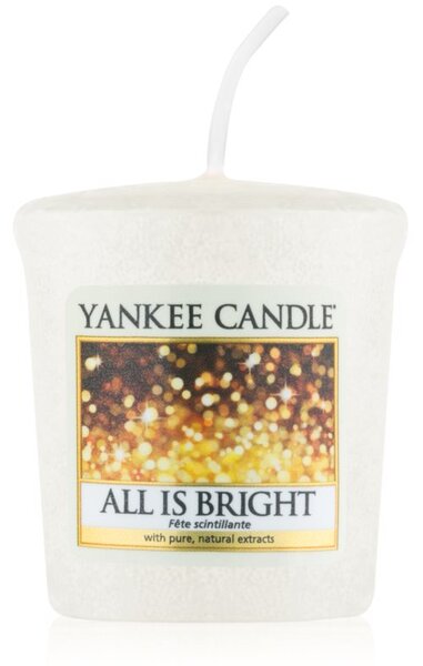 Yankee Candle All is Bright mala mirisna svijeća bez staklene posude 49 g