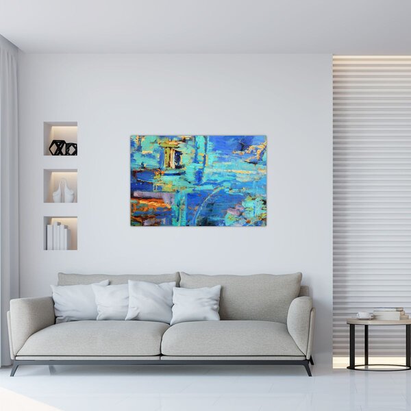 Slika - Apstraktna uljana slika (90x60 cm)