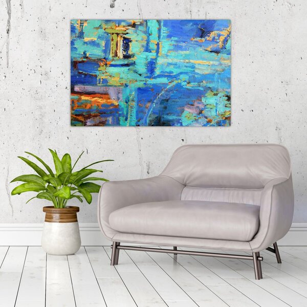 Slika - Apstraktna uljana slika (90x60 cm)