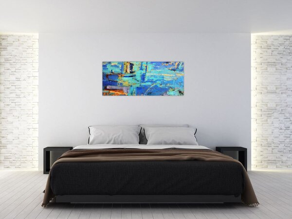 Slika - Apstraktna uljana slika (120x50 cm)