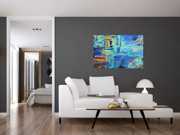 Slika - Apstraktna uljana slika (90x60 cm)