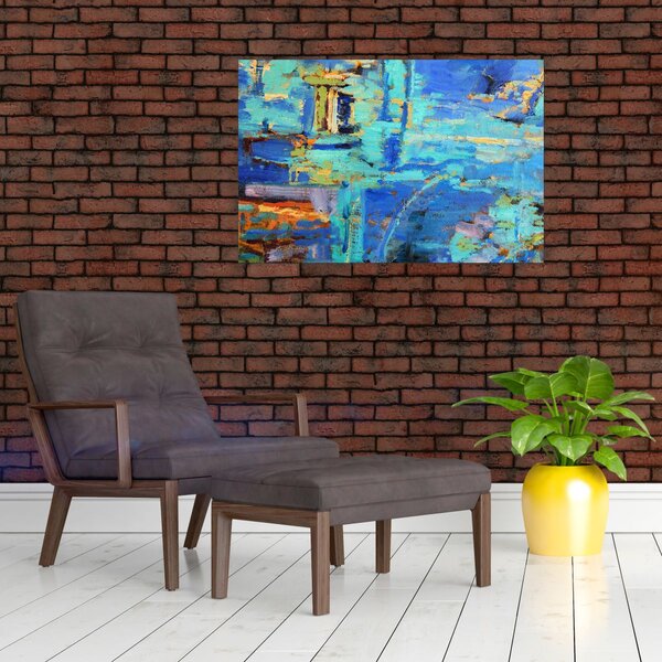 Slika - Apstraktna uljana slika (90x60 cm)