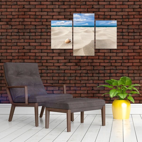 Slika - Školjke na plaži (90x60 cm)