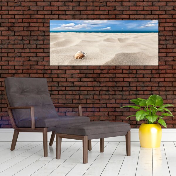 Slika - Školjke na plaži (120x50 cm)