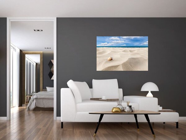 Slika - Školjke na plaži (90x60 cm)