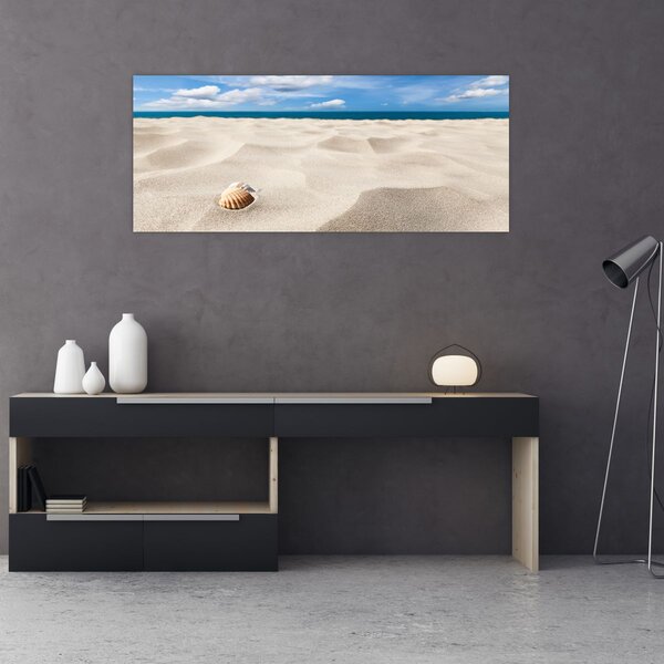 Slika - Školjke na plaži (120x50 cm)