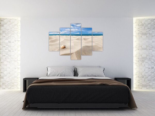 Slika - Školjke na plaži (150x105 cm)