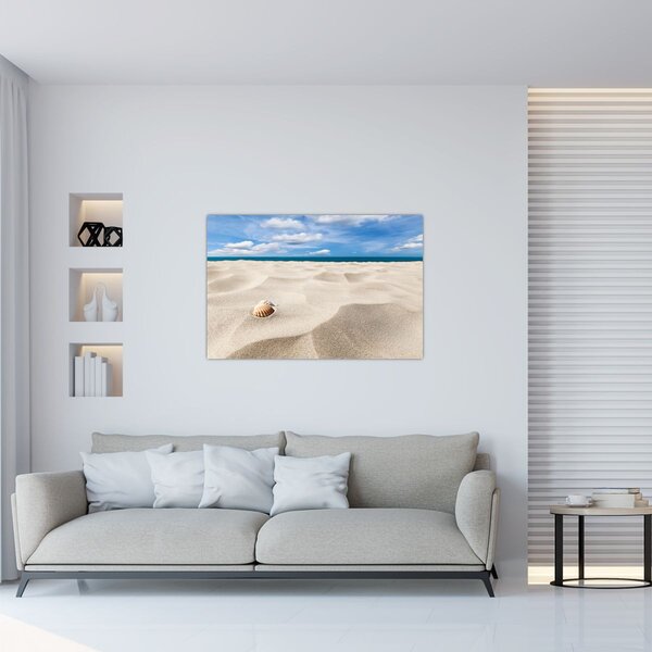 Slika - Školjke na plaži (90x60 cm)