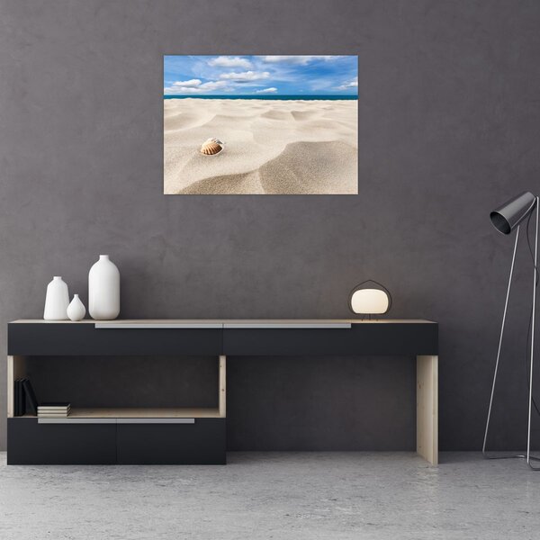 Slika - Školjke na plaži (70x50 cm)