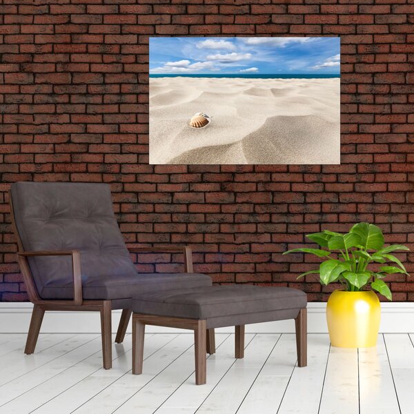 Slika - Školjke na plaži (90x60 cm)