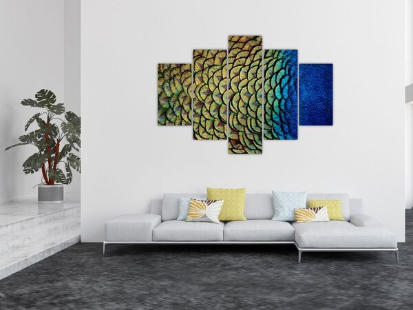 Slika - Paunovo perje (150x105 cm)