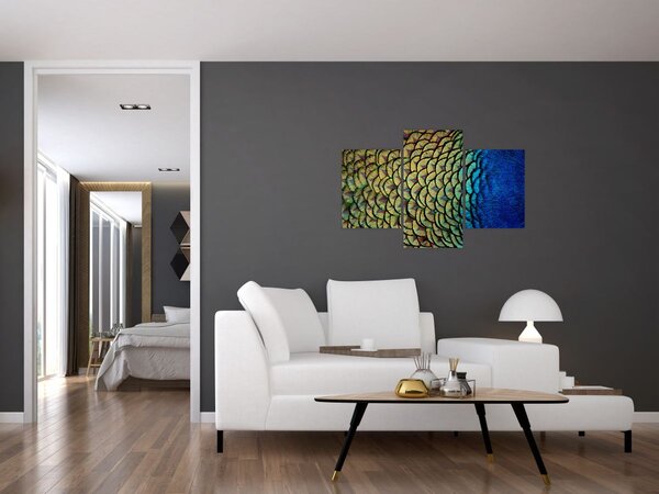 Slika - Paunovo perje (90x60 cm)