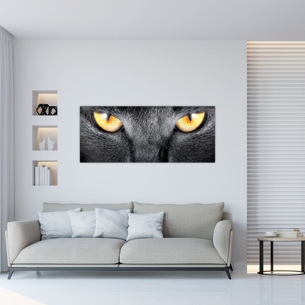 Slika - Portret mačke izbliza (120x50 cm)