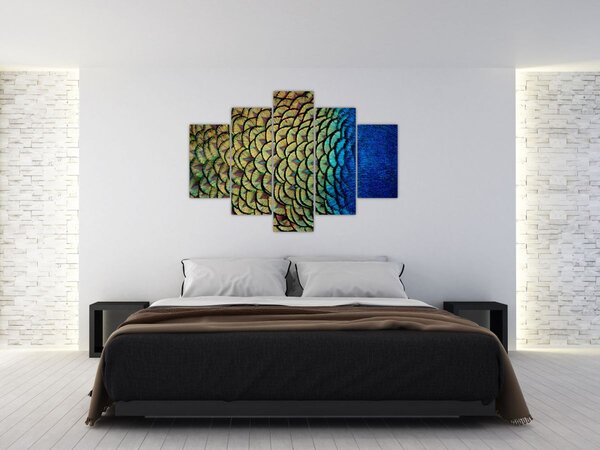 Slika - Paunovo perje (150x105 cm)