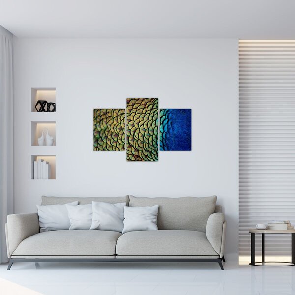 Slika - Paunovo perje (90x60 cm)