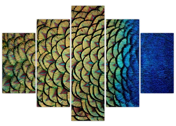 Slika - Paunovo perje (150x105 cm)
