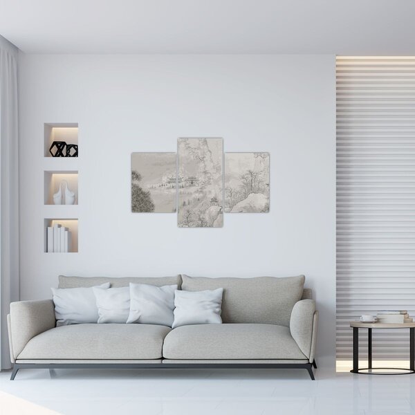 Slika - kineski krajolik (90x60 cm)