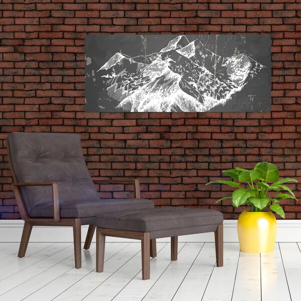 Slika - Ilustracija planina (120x50 cm)