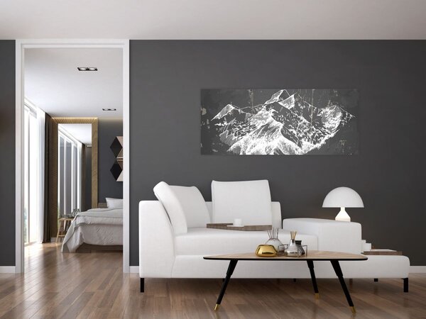Slika - Ilustracija planina (120x50 cm)