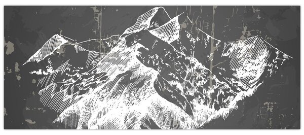 Slika - Ilustracija planina (120x50 cm)