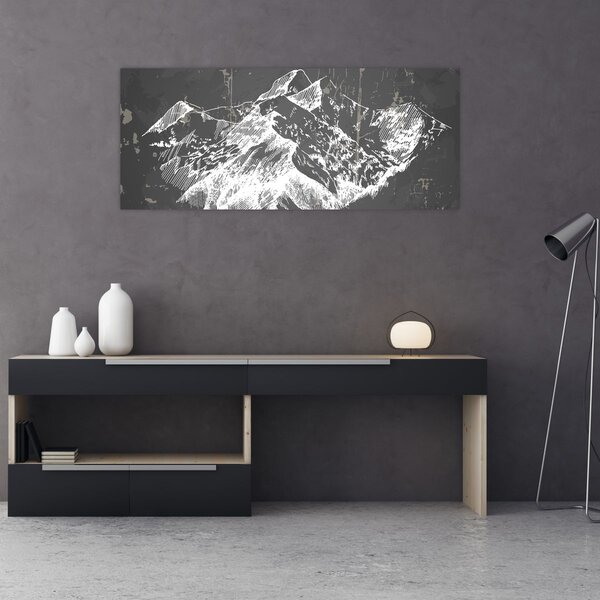 Slika - Ilustracija planina (120x50 cm)