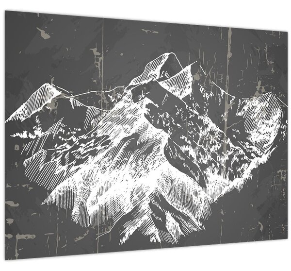 Slika - Ilustracija planina (70x50 cm)