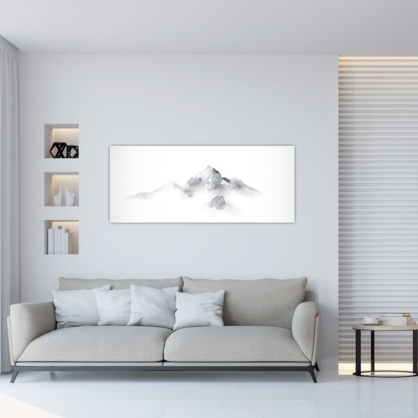 Slika - Slikanje planina tušem (120x50 cm)