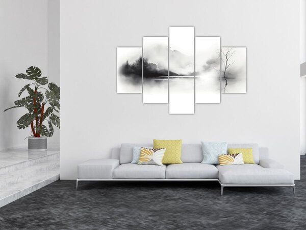 Slika - Slikanje pejzaža tušem (150x105 cm)