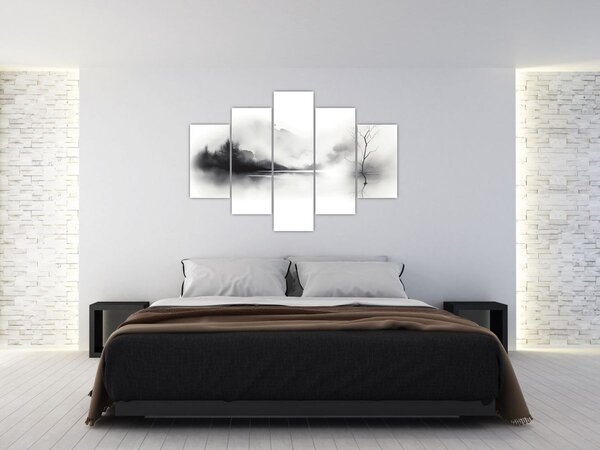Slika - Slikanje pejzaža tušem (150x105 cm)
