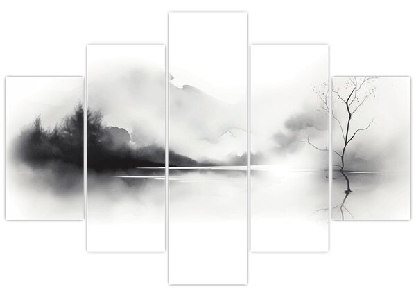 Slika - Slikanje pejzaža tušem (150x105 cm)
